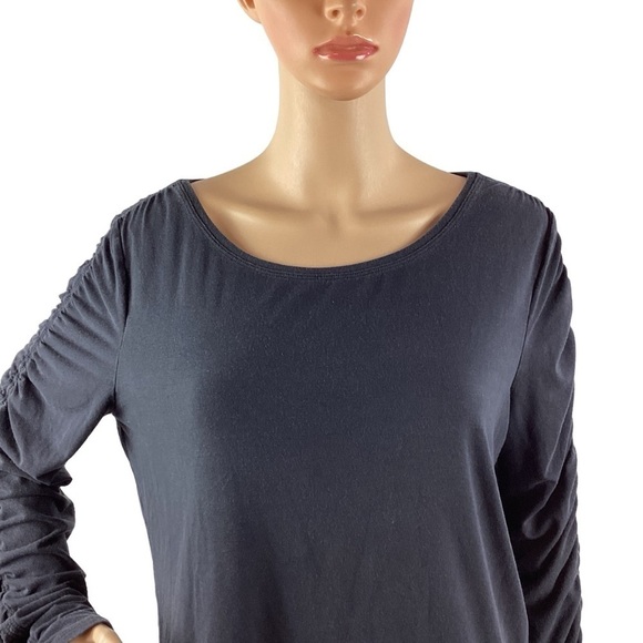 Athleta All Around Ruched Top Size L Blue - Picture 2 of 7